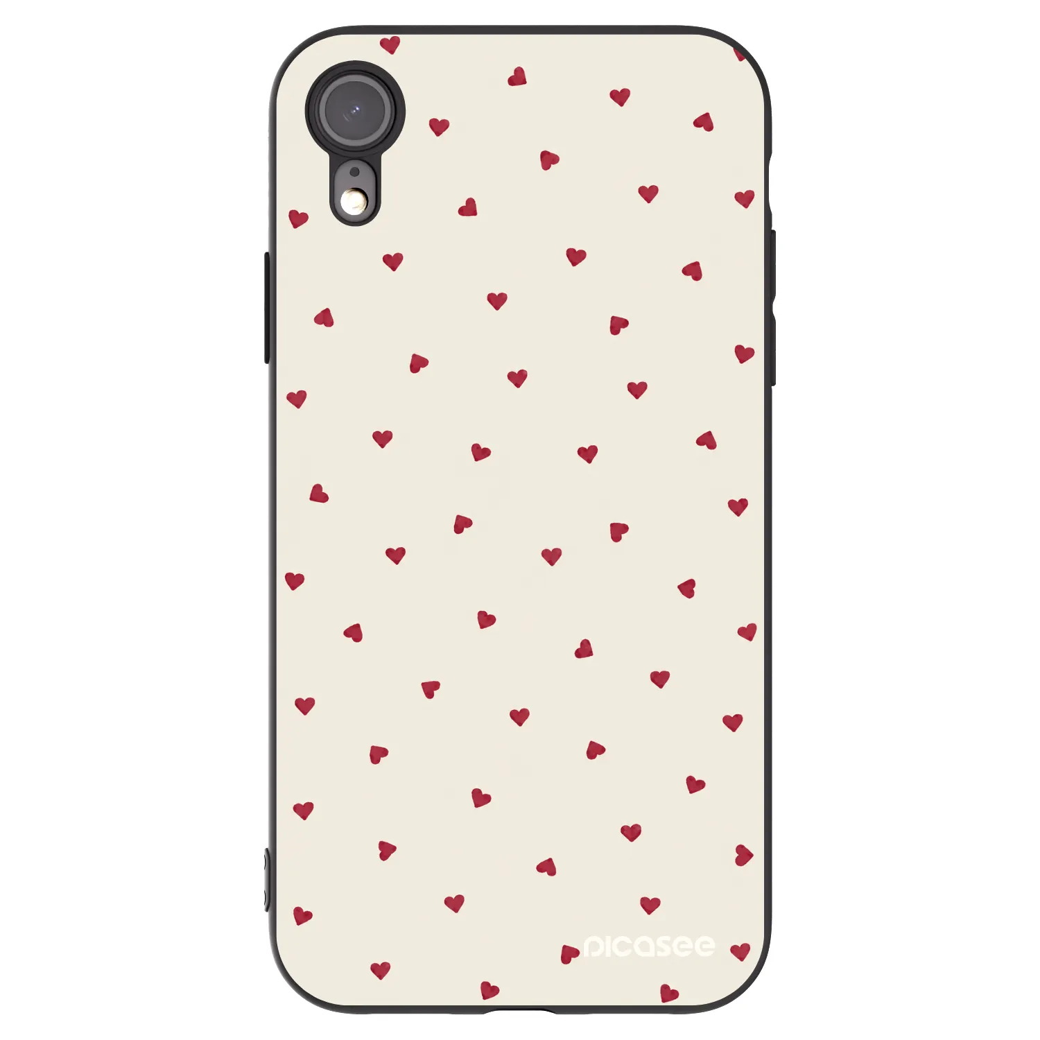 Picasee Apple iPhone XR Hülle - Schwarzes Silikon - Little Love