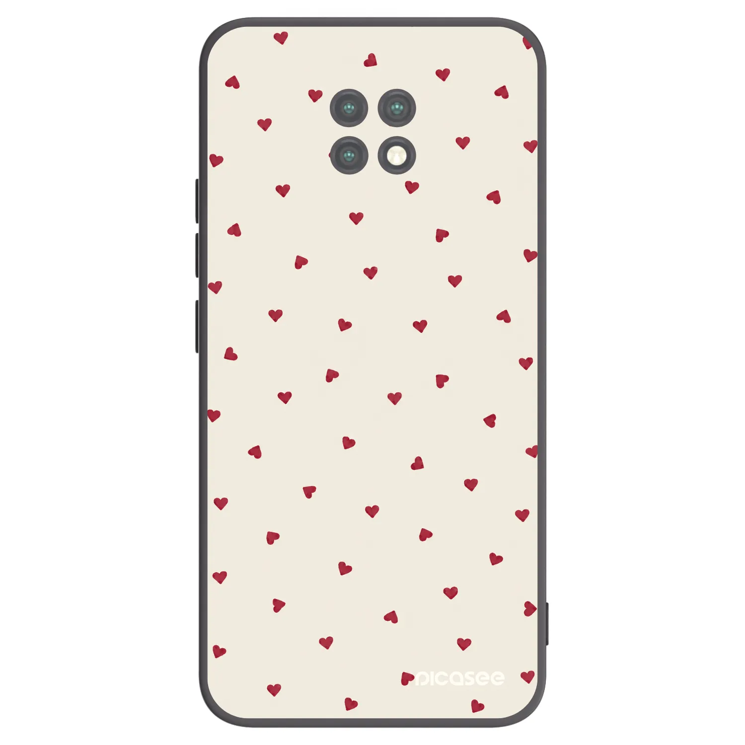 Picasee Xiaomi Redmi Note 9T Hülle - Schwarzes Silikon - Little Love