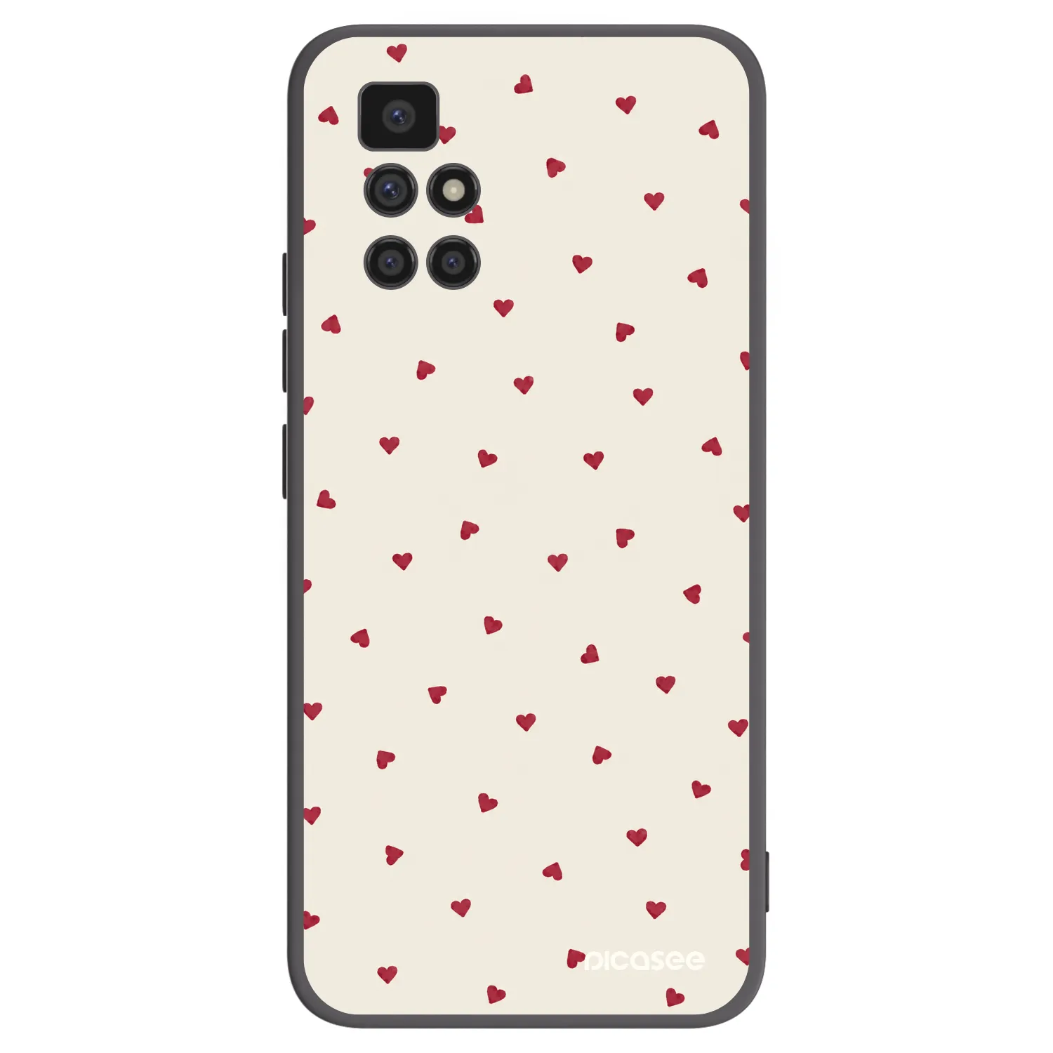 Picasee Xiaomi Redmi 10 Hülle - Schwarzes Silikon - Little Love