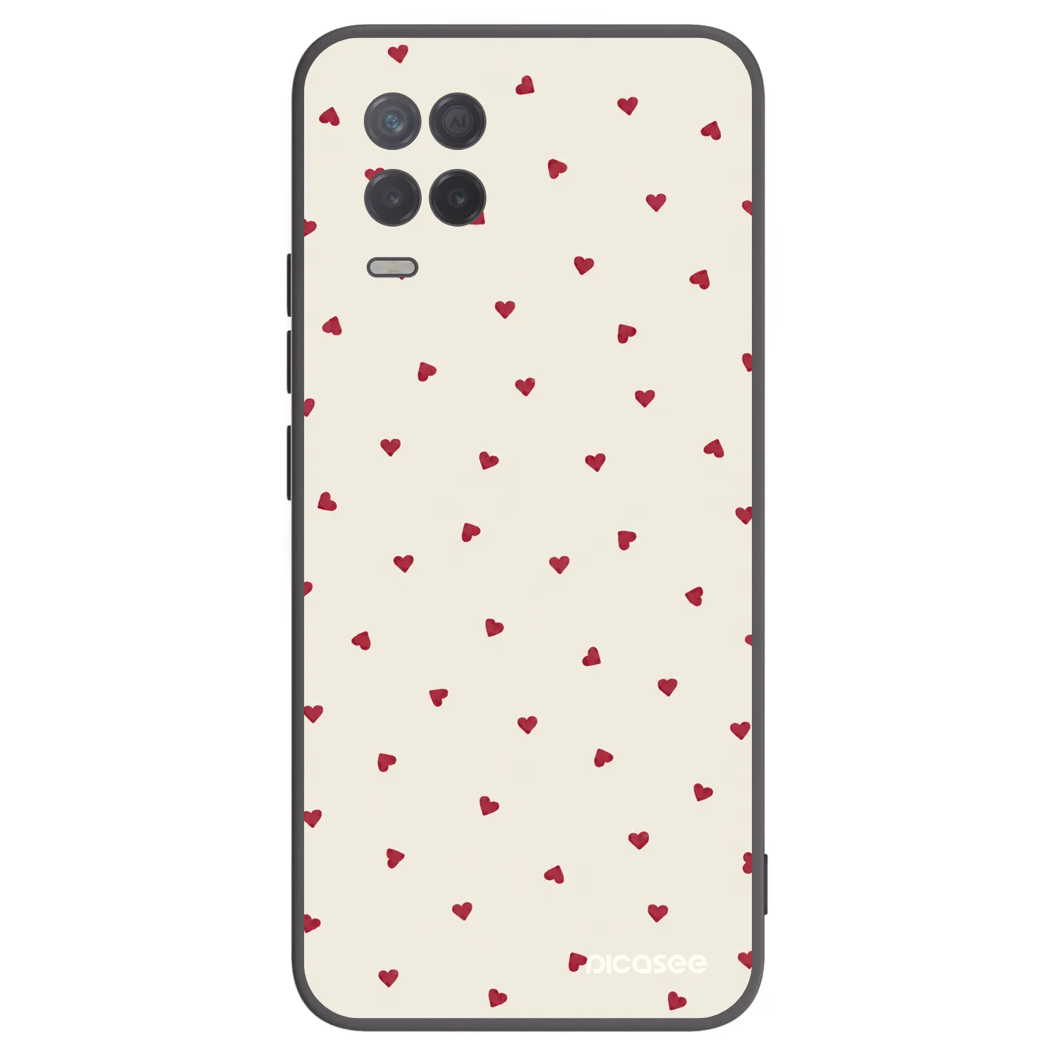 Picasee Realme 8 5G Hülle - Schwarzes Silikon - Little Love
