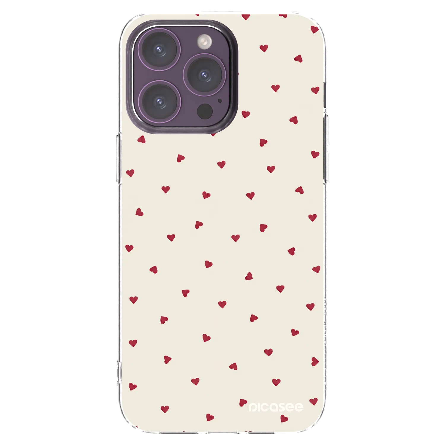 Picasee Apple iPhone 14 Pro Max Hülle - Transparentes Silikon - Little Love