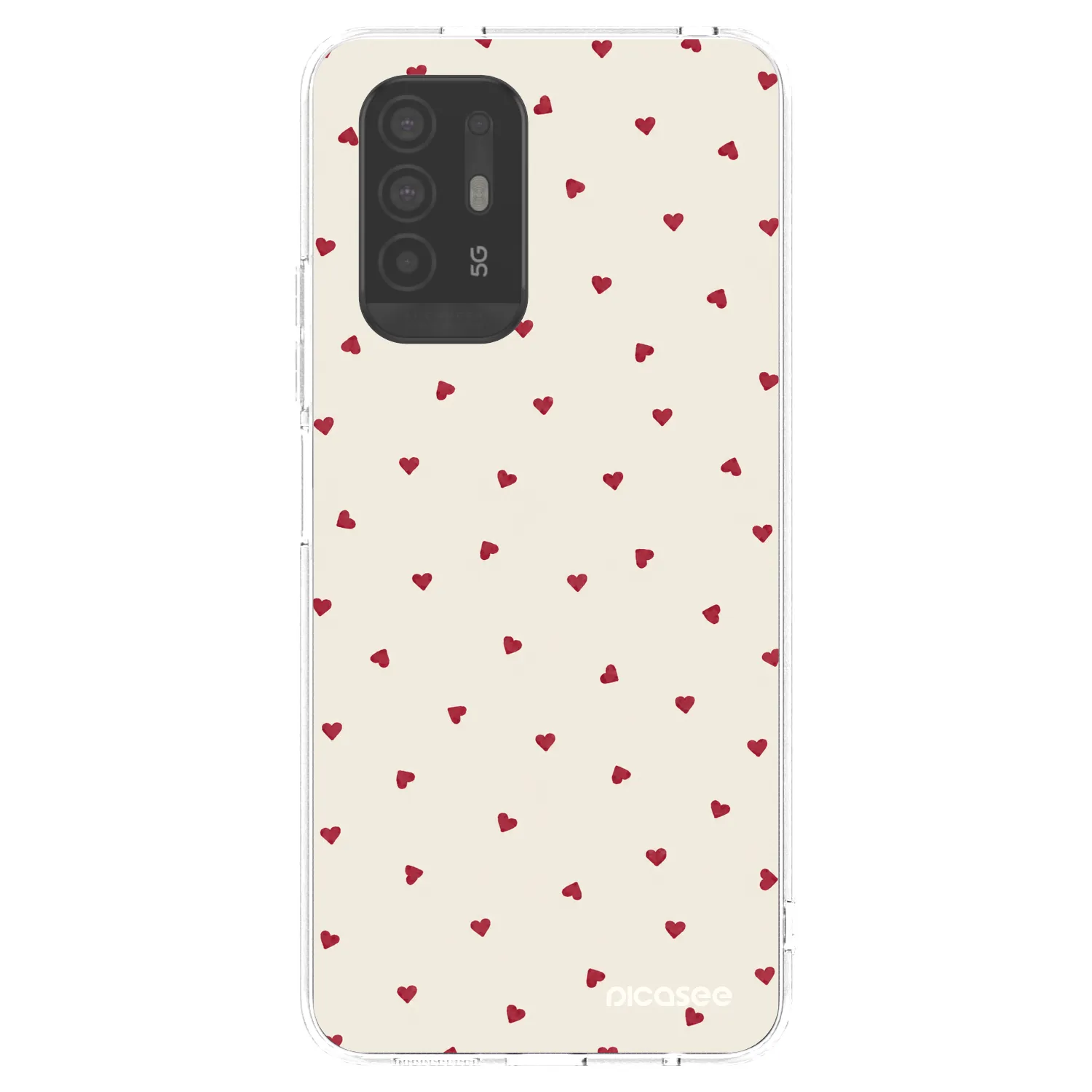 Picasee OPPO A94 5G Hülle - Transparentes Silikon - Little Love