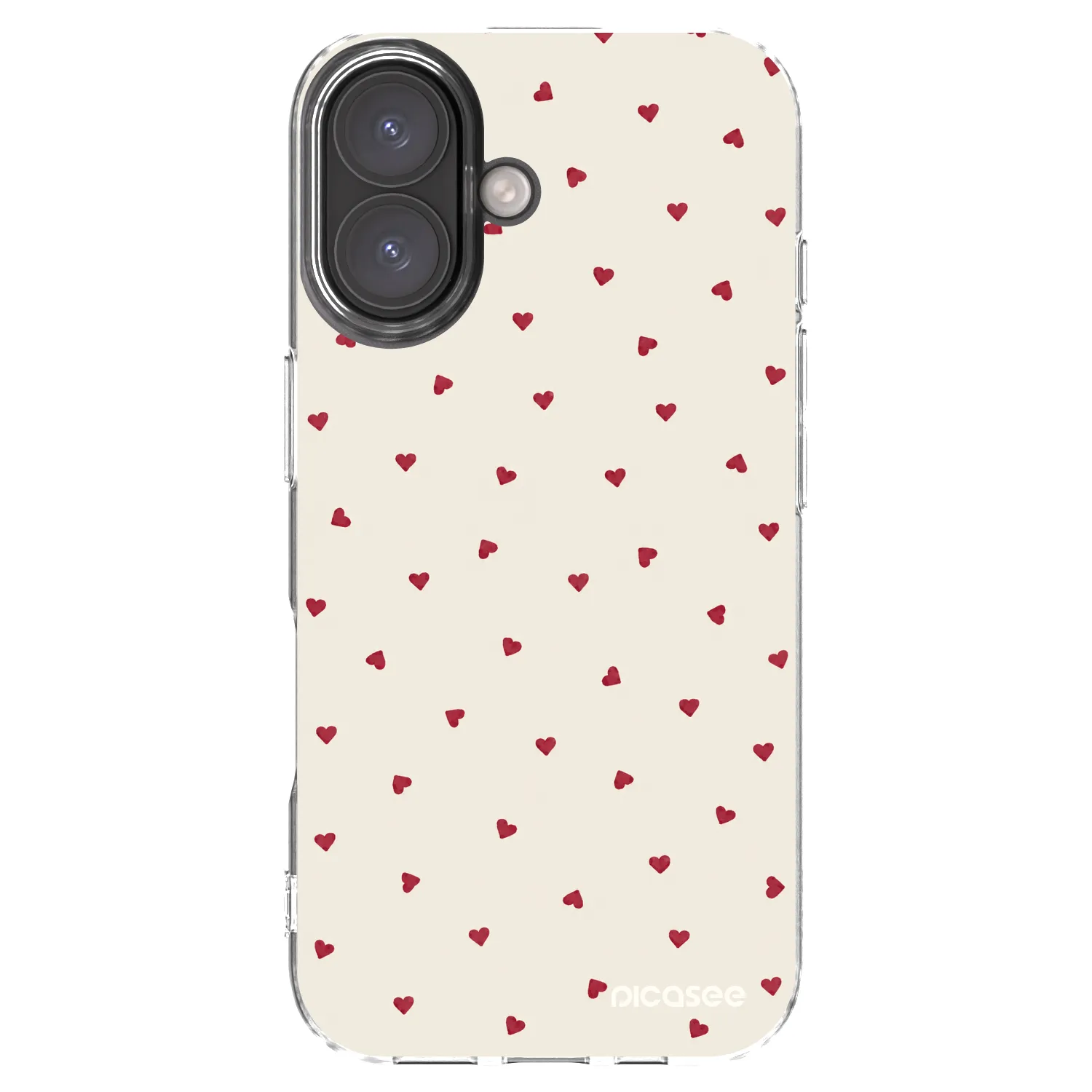 Picasee Apple iPhone 16 Hülle - Transparentes Silikon - Little Love