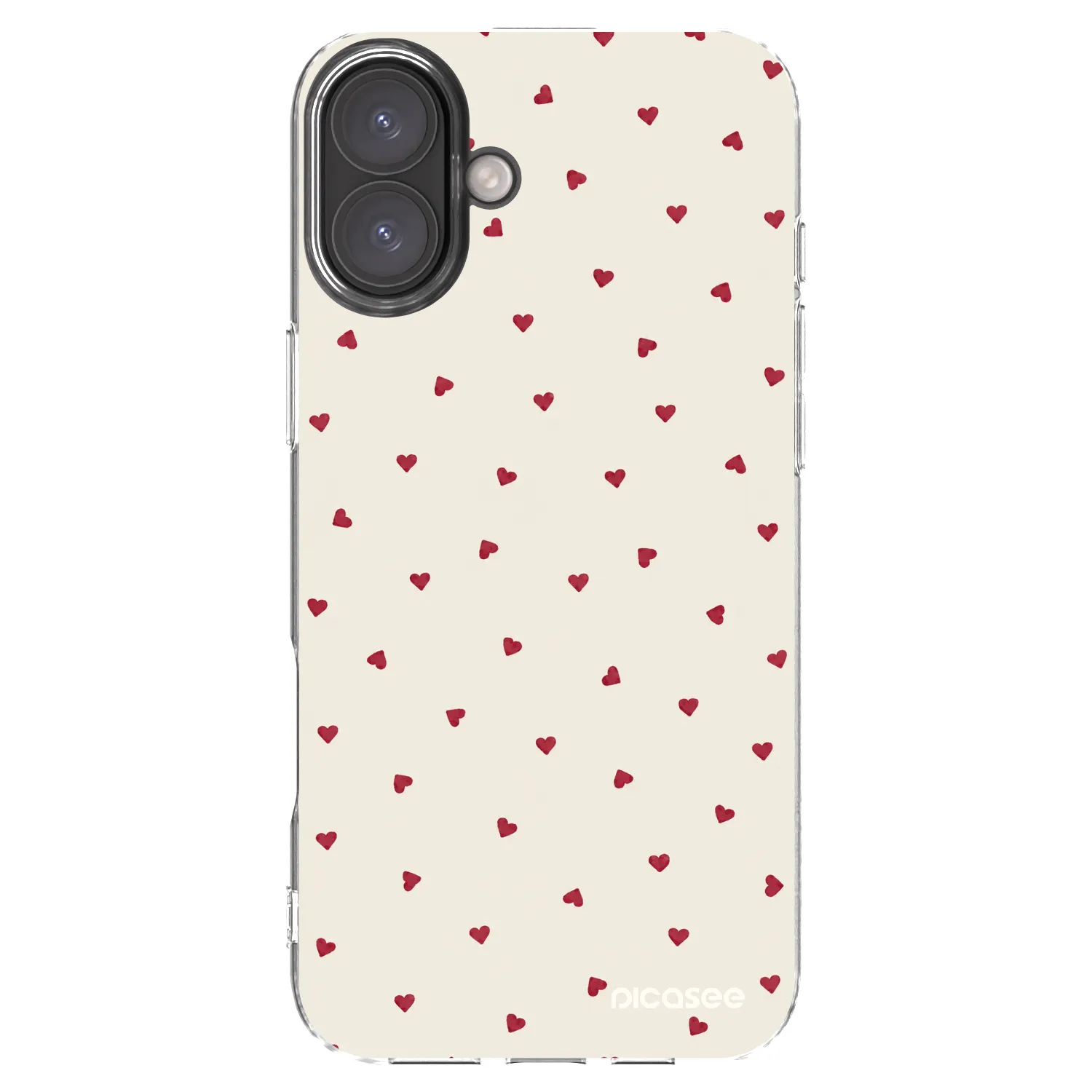 Picasee Apple iPhone 16 Plus Hülle - Transparentes Silikon - Little Love