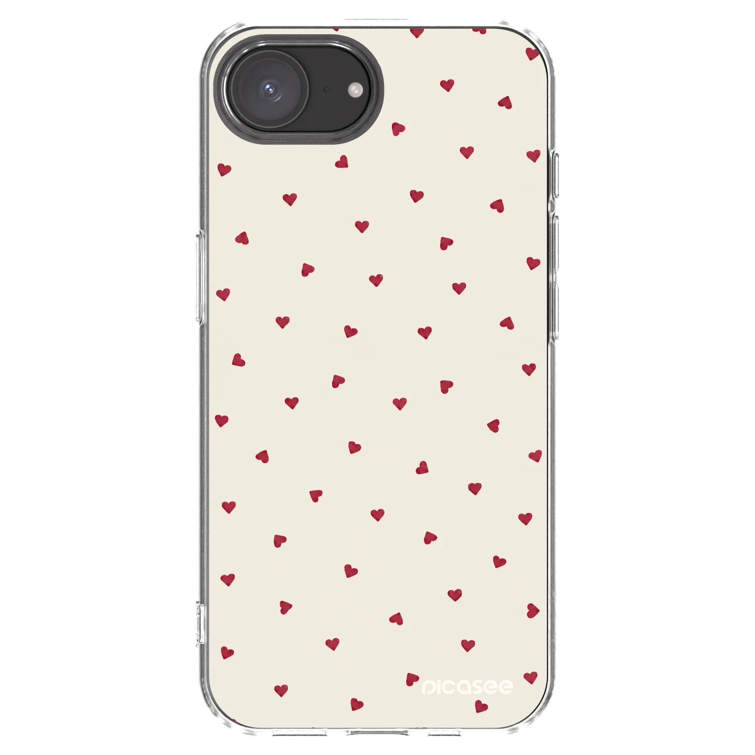 Picasee Apple iPhone 16e Hülle - Transparentes Silikon - Little Love