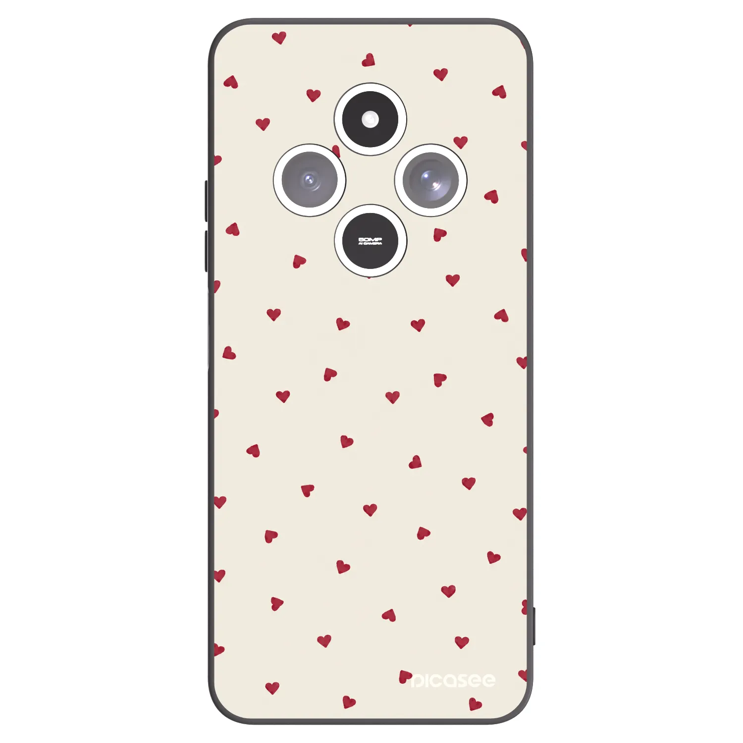 Picasee Xiaomi Redmi 14C Hülle - Schwarzes Silikon - Little Love
