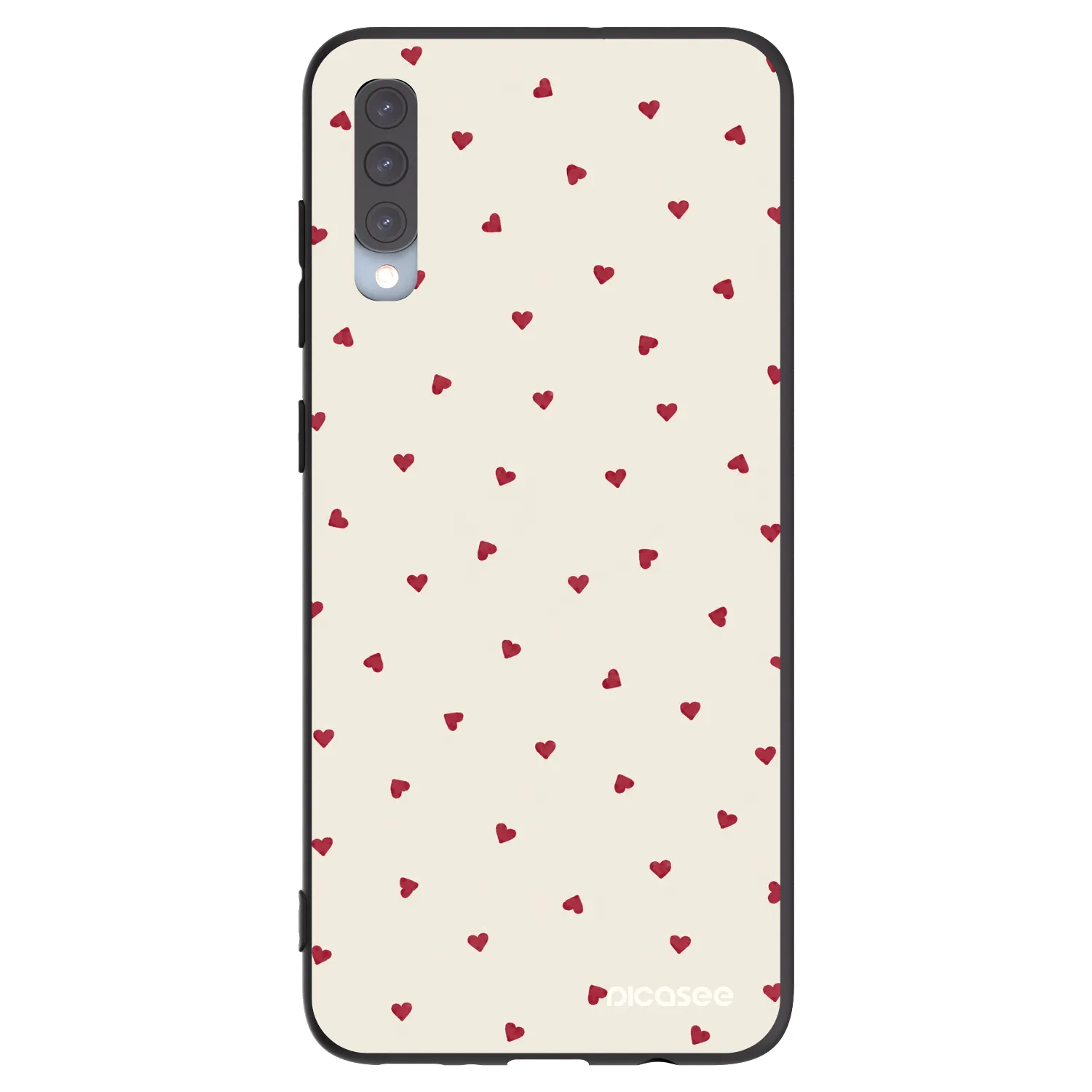 Picasee Samsung Galaxy A70 A705F Hülle - Schwarzes Silikon - Little Love