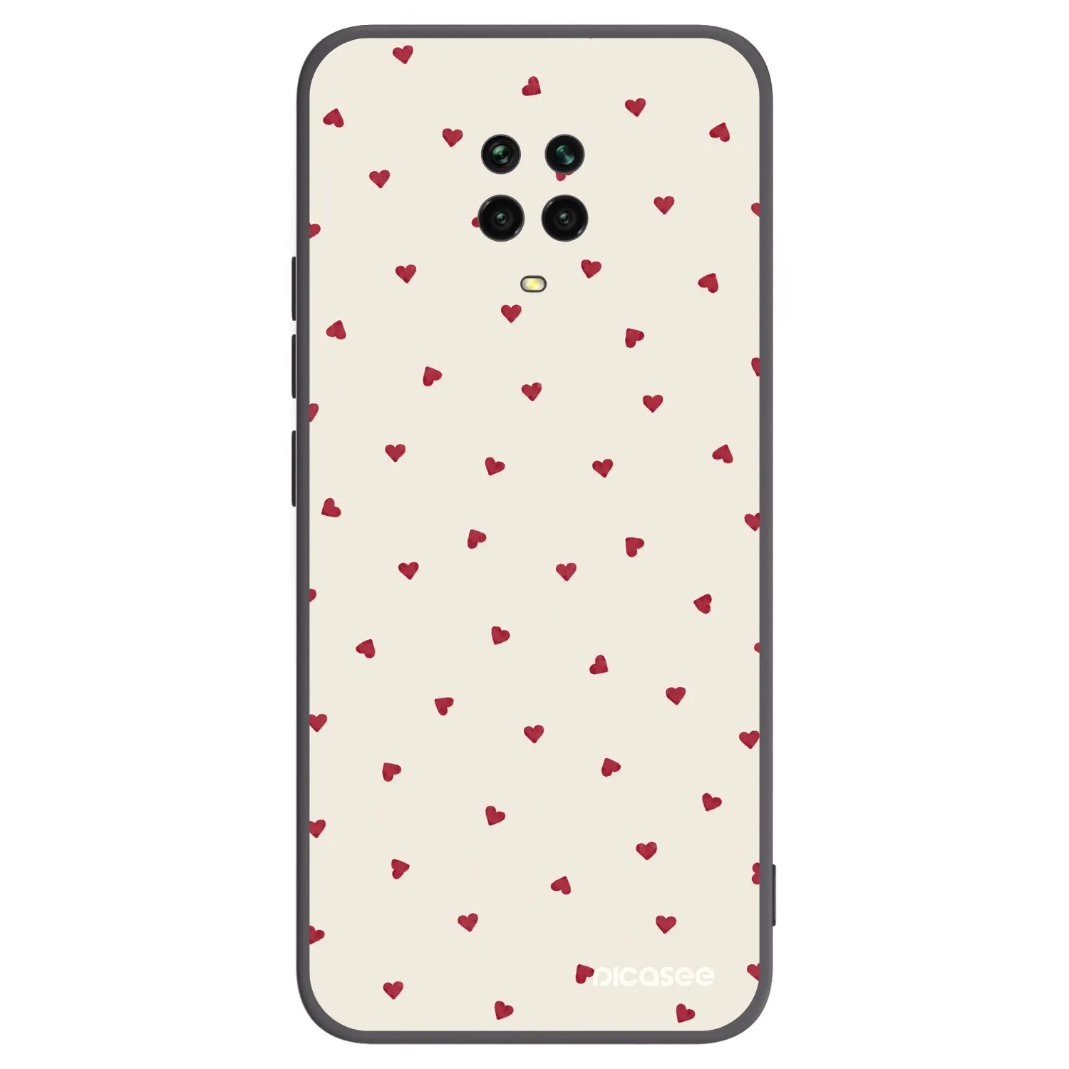 Picasee Xiaomi Redmi Note 9 Pro Hülle - Schwarzes Silikon - Little Love