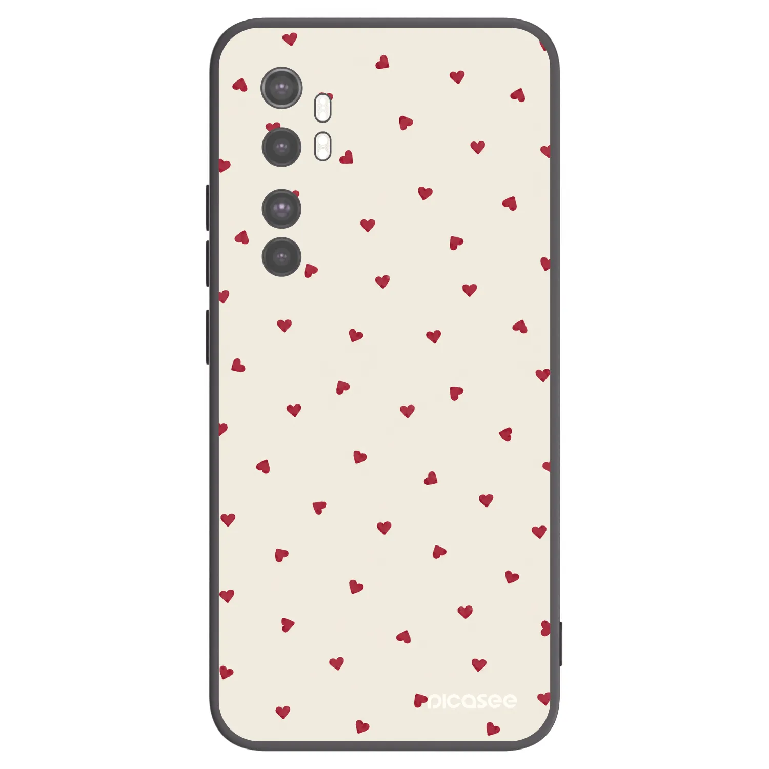 Picasee Xiaomi Mi Note 10 Lite Hülle - Schwarzes Silikon - Little Love