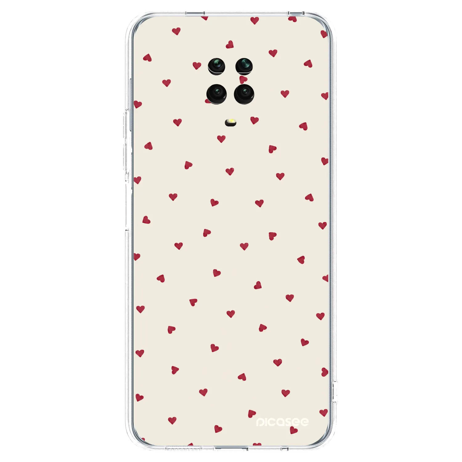 Picasee Xiaomi Redmi Note 9S Hülle - Transparentes Silikon - Little Love