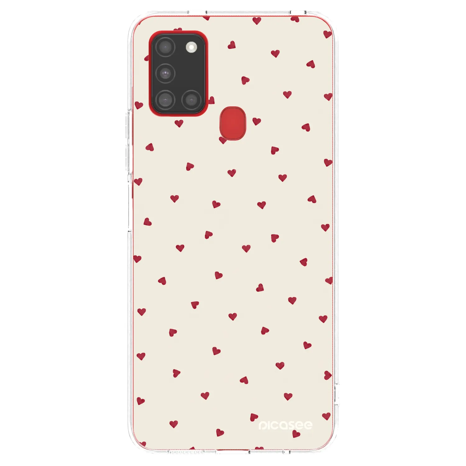 Picasee Samsung Galaxy A21s Hülle - Transparentes Silikon - Little Love