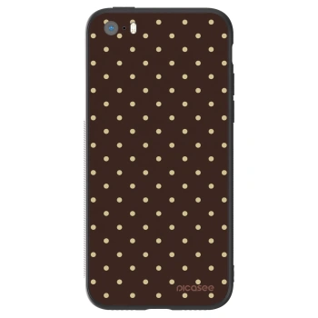 Hülle für Apple iPhone 5/5S/SE - Vanilla Dots & Chocolate