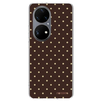Hülle für Huawei P50 - Vanilla Dots & Chocolate