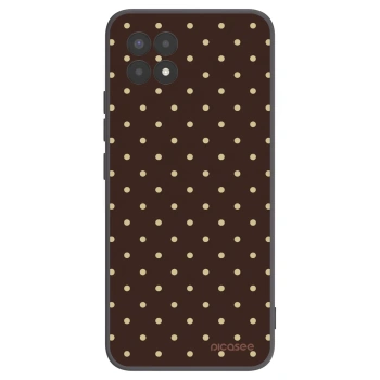 Picasee Realme 8i Hülle - Schwarzes Silikon - Vanilla Dots & Chocolate