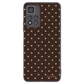 Picasee Xiaomi Redmi Note 11 Pro+ 5G Hülle - Schwarzes Silikon - Vanilla Dots & Chocolate