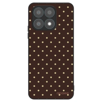 Hülle für Honor X8a - Vanilla Dots & Chocolate