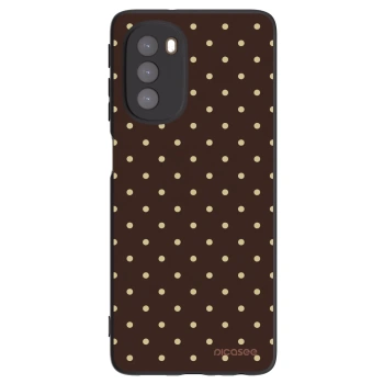 Hülle für Motorola Moto G51 - Vanilla Dots & Chocolate
