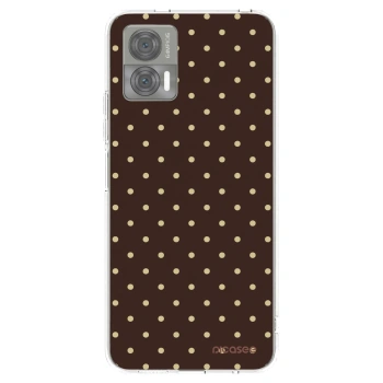 Picasee Motorola Edge 30 Neo Hülle - Transparentes Silikon - Vanilla Dots & Chocolate