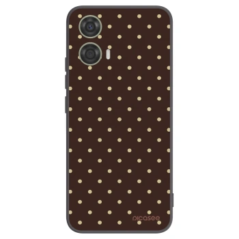 Hülle für Motorola Moto G24 - Vanilla Dots & Chocolate