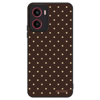 Hülle für Motorola Moto G05 - Vanilla Dots & Chocolate