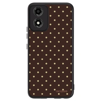 Hülle für Motorola Moto E14 - Vanilla Dots & Chocolate