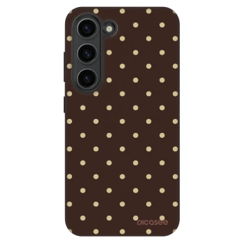 Hülle für Samsung Galaxy S23+ 5G - Vanilla Dots & Chocolate
