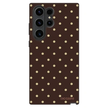 Hülle für Samsung Galaxy S22 Ultra 5G - Vanilla Dots & Chocolate