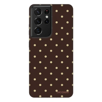 Hülle für Samsung Galaxy S21 Ultra 5G G998B - Vanilla Dots & Chocolate