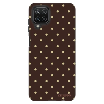 Hülle für Samsung Galaxy A12 A125F - Vanilla Dots & Chocolate