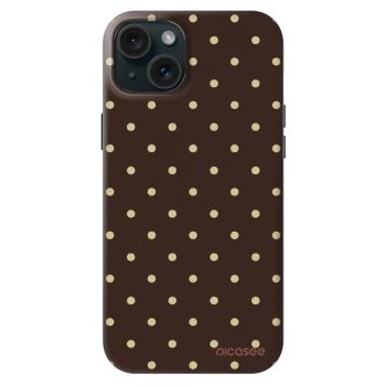 Hülle für Apple iPhone 15 Plus - Vanilla Dots & Chocolate