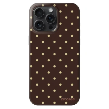 Hülle für Apple iPhone 15 Pro Max - Vanilla Dots & Chocolate