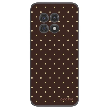 Picasee OnePlus 13R 5G Hülle - Schwarzes Silikon - Vanilla Dots & Chocolate