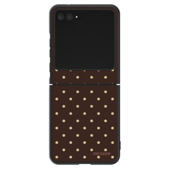 Hülle für Motorola Razr 60 - Vanilla Dots & Chocolate