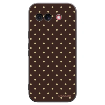 Picasee Google Pixel 10a Hülle - Schwarzes Silikon - Vanilla Dots & Chocolate