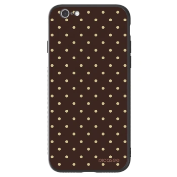 Hülle für Apple iPhone 6/6S - Vanilla Dots & Chocolate