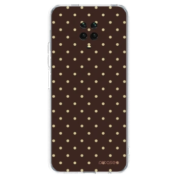 Picasee Xiaomi Redmi Note 9S Hülle - Transparentes Silikon - Vanilla Dots & Chocolate