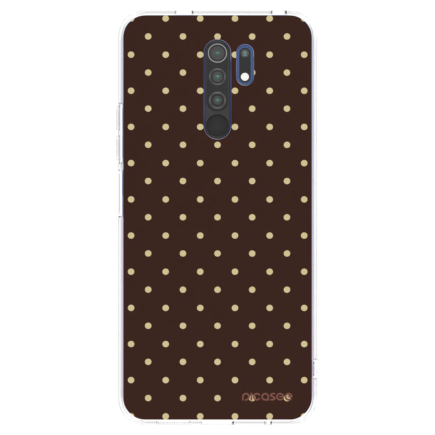 Picasee Xiaomi Redmi 9 Hülle - Transparentes Silikon - Vanilla Dots & Chocolate