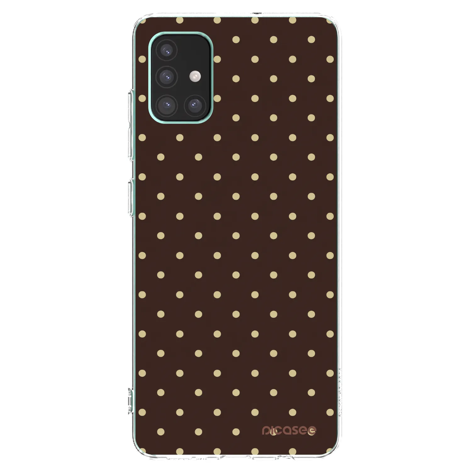Picasee Samsung Galaxy M51 M515F Hülle - Transparentes Silikon - Vanilla Dots & Chocolate