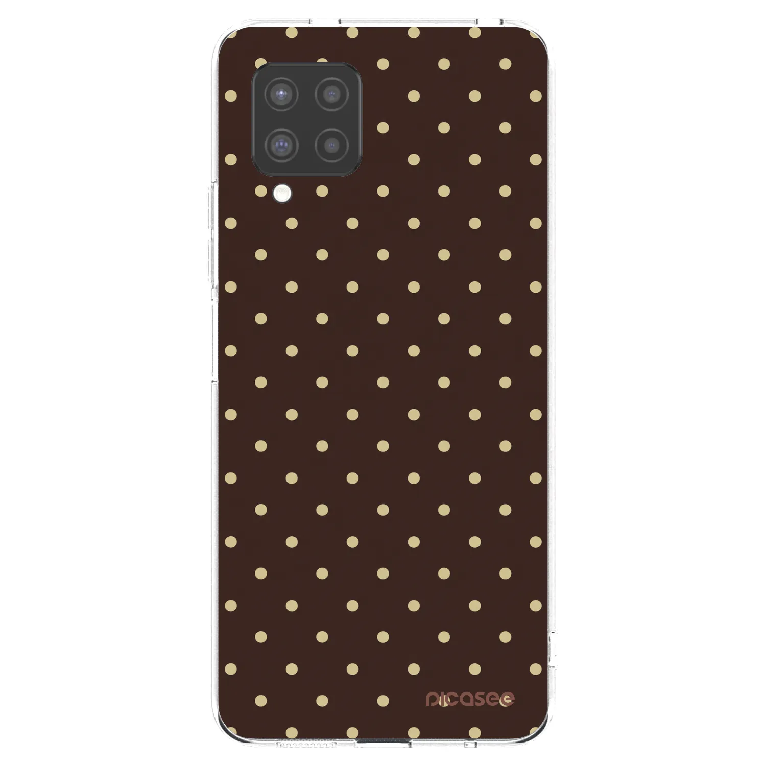 Picasee Samsung Galaxy A42 A426B Hülle - Transparentes Silikon - Vanilla Dots & Chocolate