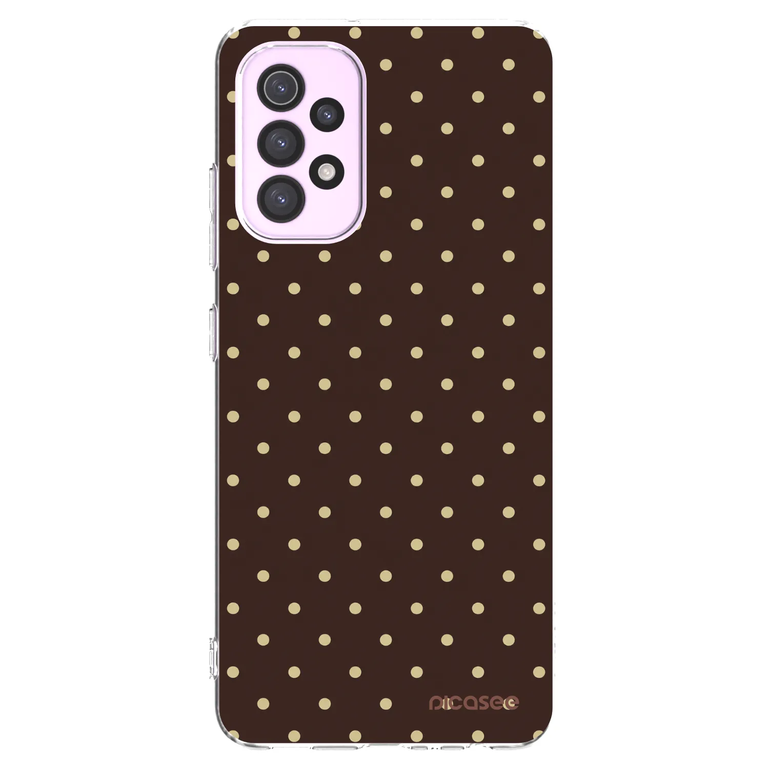 Picasee Samsung Galaxy A32 5G A326B Hülle - Transparentes Silikon - Vanilla Dots & Chocolate