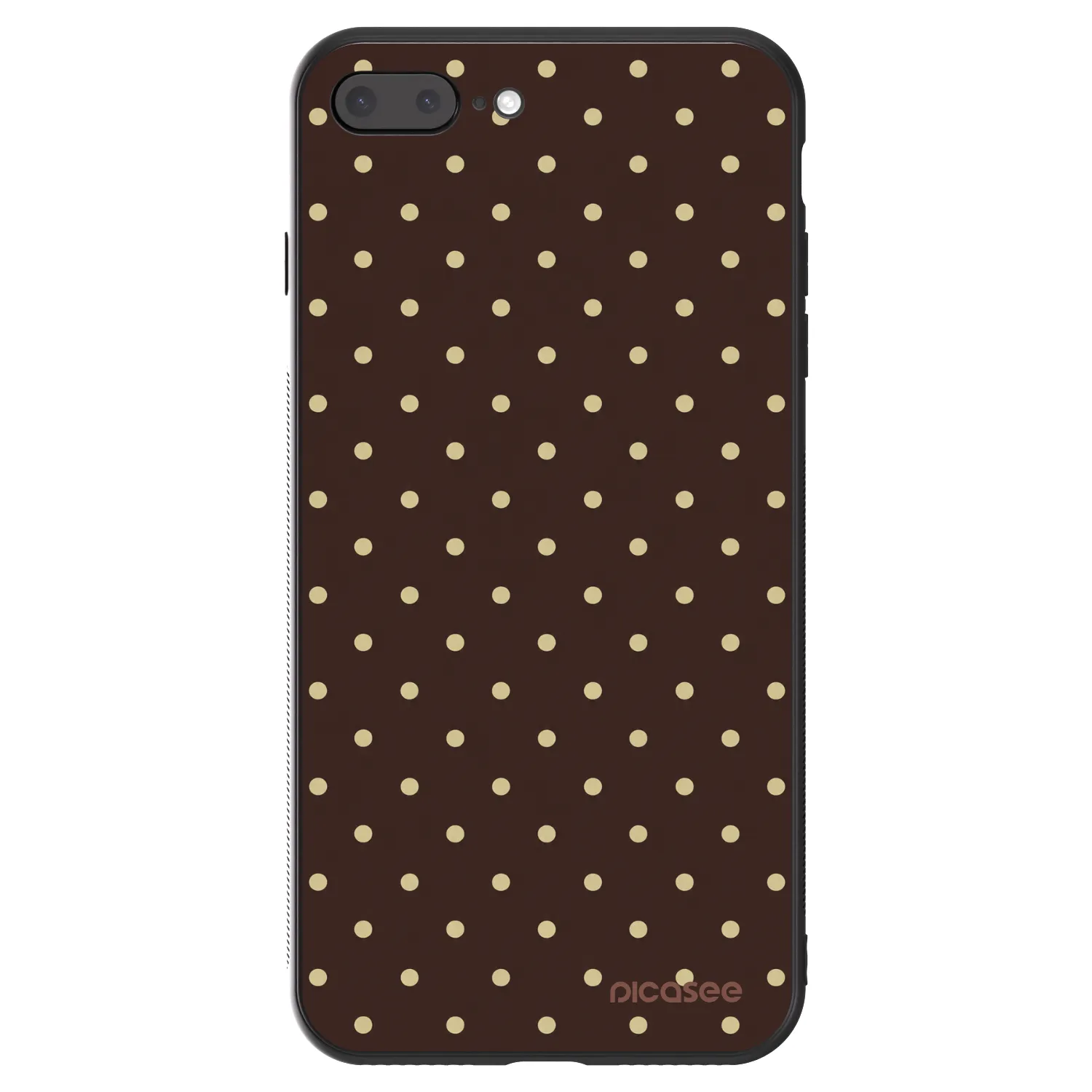 Picasee ULTIMATE CASE für Apple iPhone 7 Plus - Vanilla Dots & Chocolate