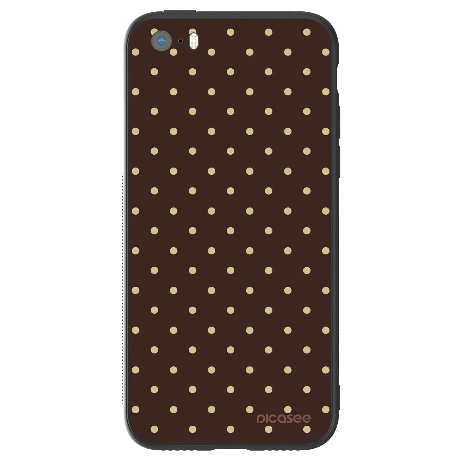 Picasee ULTIMATE CASE für Apple iPhone 5/5S/SE - Vanilla Dots & Chocolate