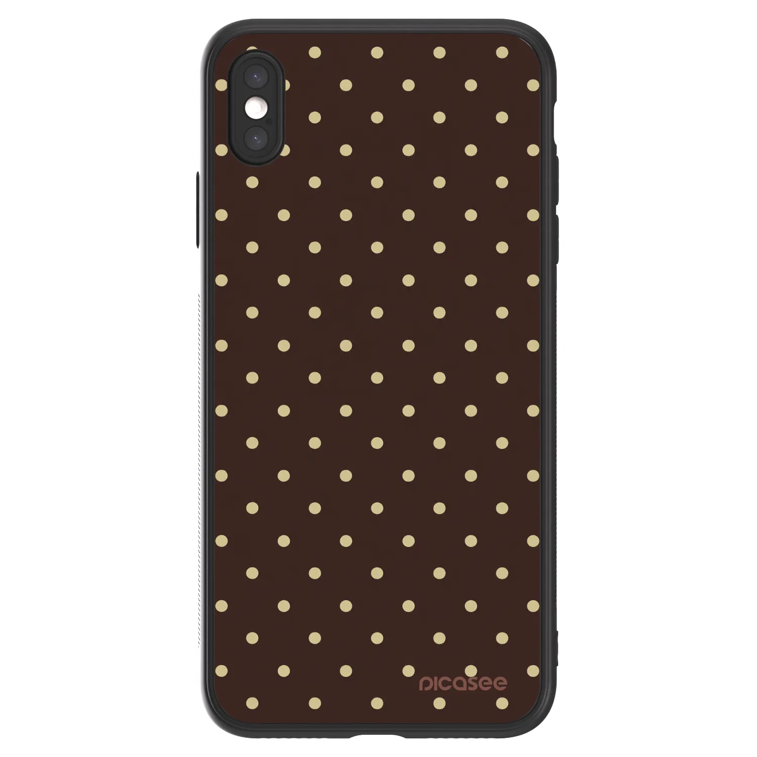 Picasee ULTIMATE CASE für Apple iPhone XS Max - Vanilla Dots & Chocolate