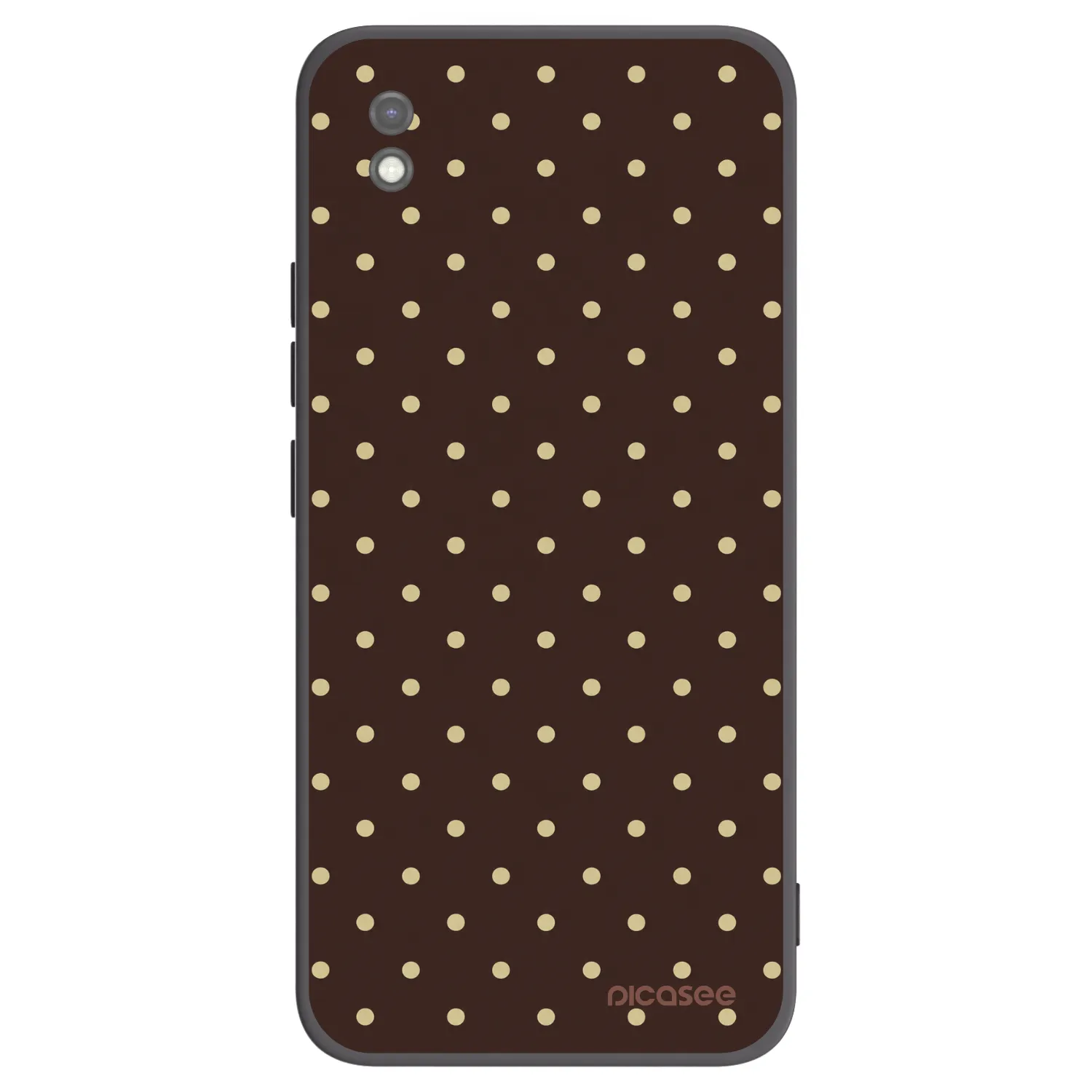 Picasee Xiaomi Redmi 9AT Hülle - Schwarzes Silikon - Vanilla Dots & Chocolate