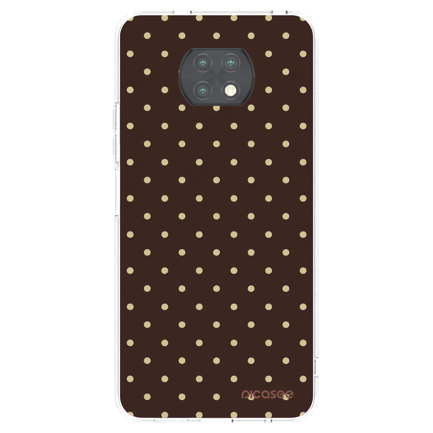 Picasee Xiaomi Redmi Note 9T Hülle - Transparentes Silikon - Vanilla Dots & Chocolate