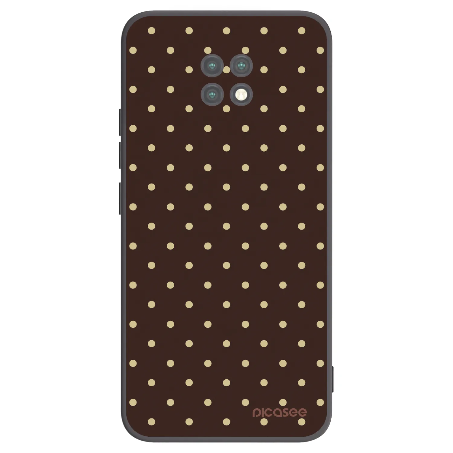 Picasee Xiaomi Redmi Note 9T Hülle - Schwarzes Silikon - Vanilla Dots & Chocolate
