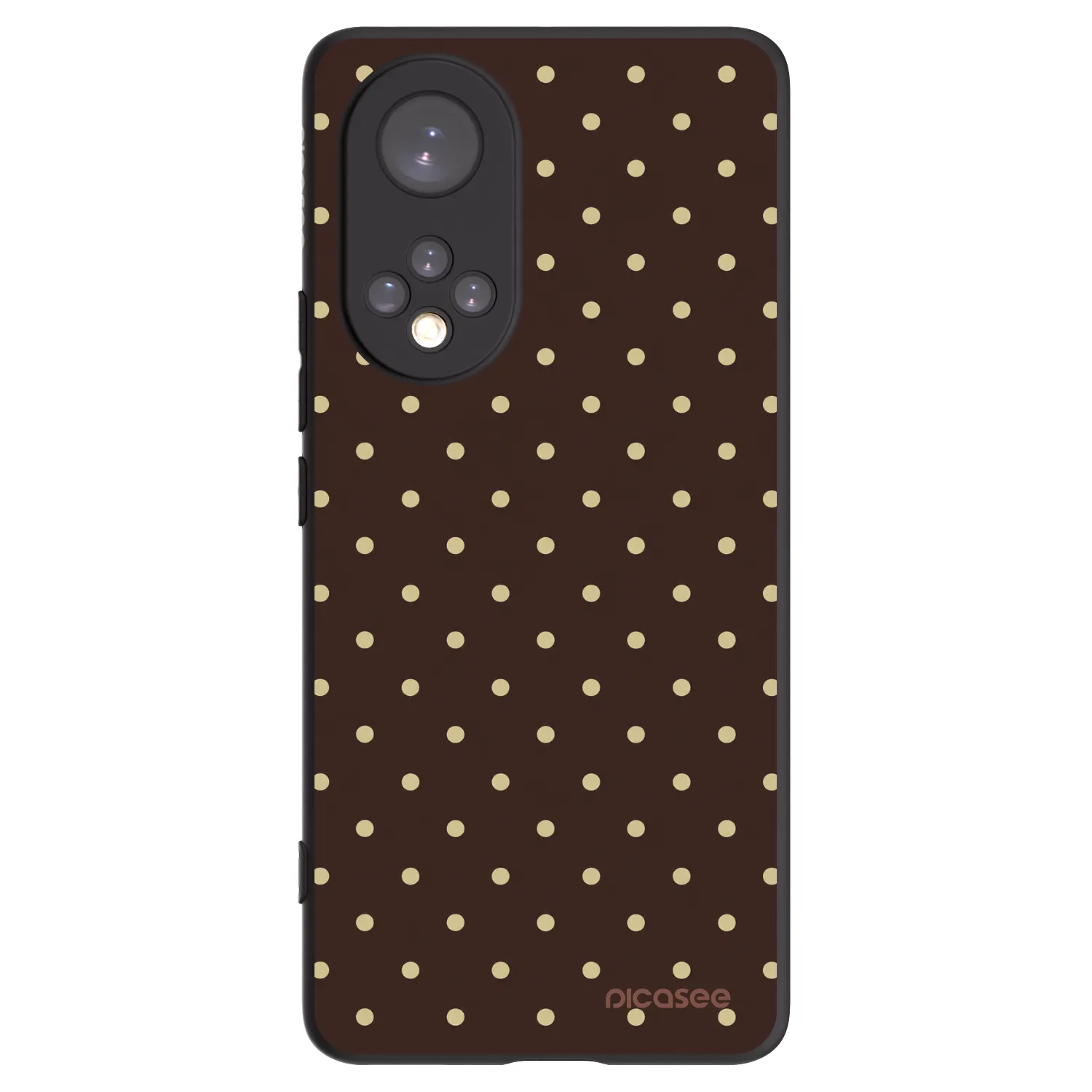 Picasee Huawei Nova 9 Hülle - Schwarzes Silikon - Vanilla Dots & Chocolate