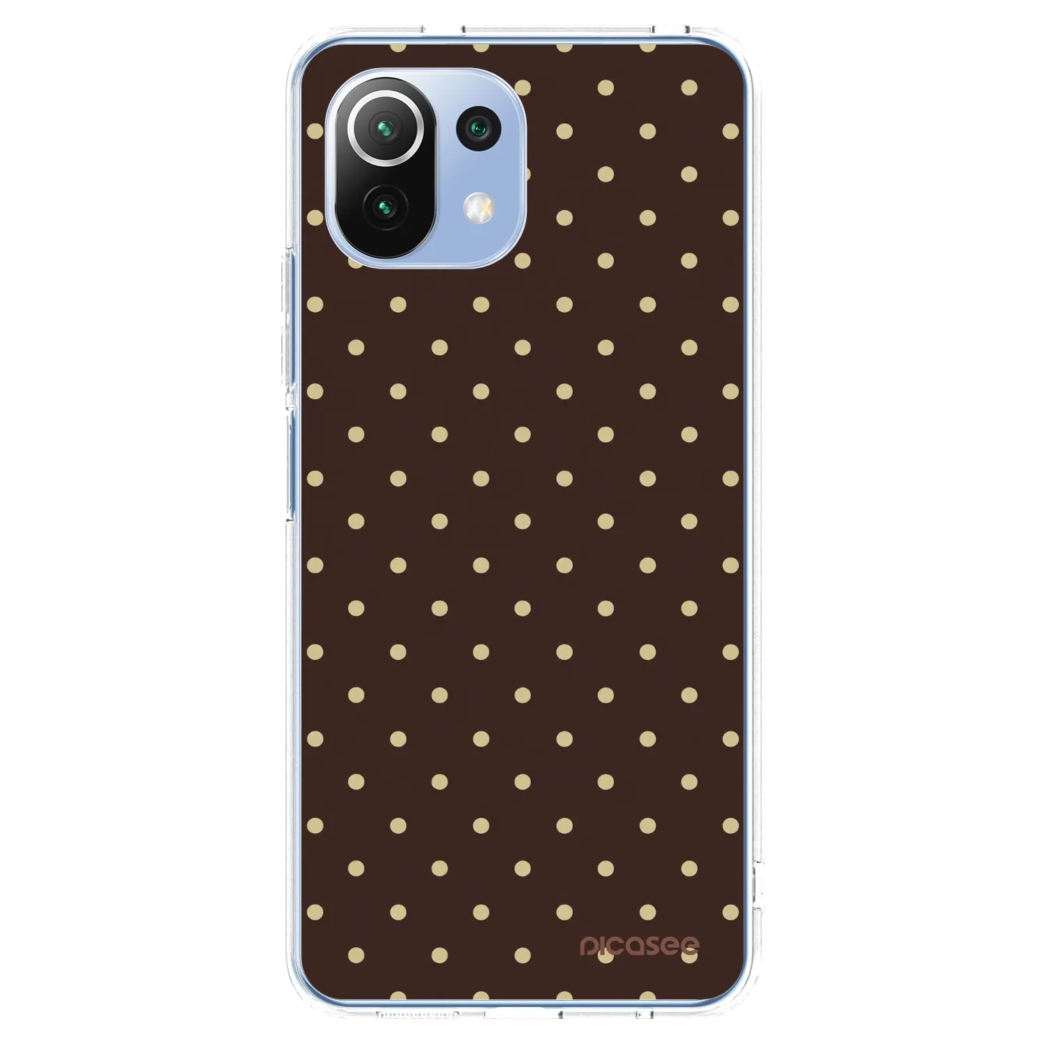 Picasee Xiaomi 11 Lite 5G NE Hülle - Transparentes Silikon - Vanilla Dots & Chocolate