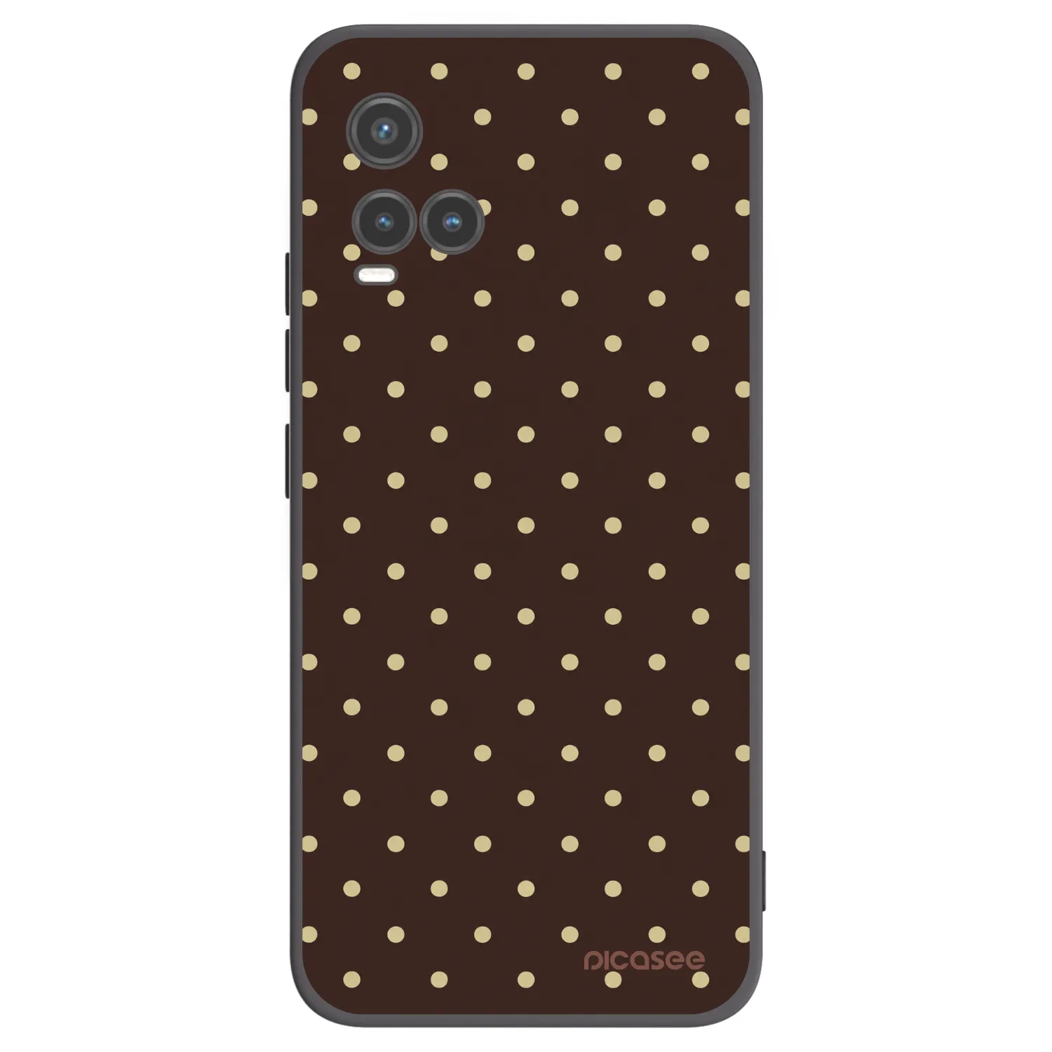 Picasee Vivo Y33s Hülle - Schwarzes Silikon - Vanilla Dots & Chocolate