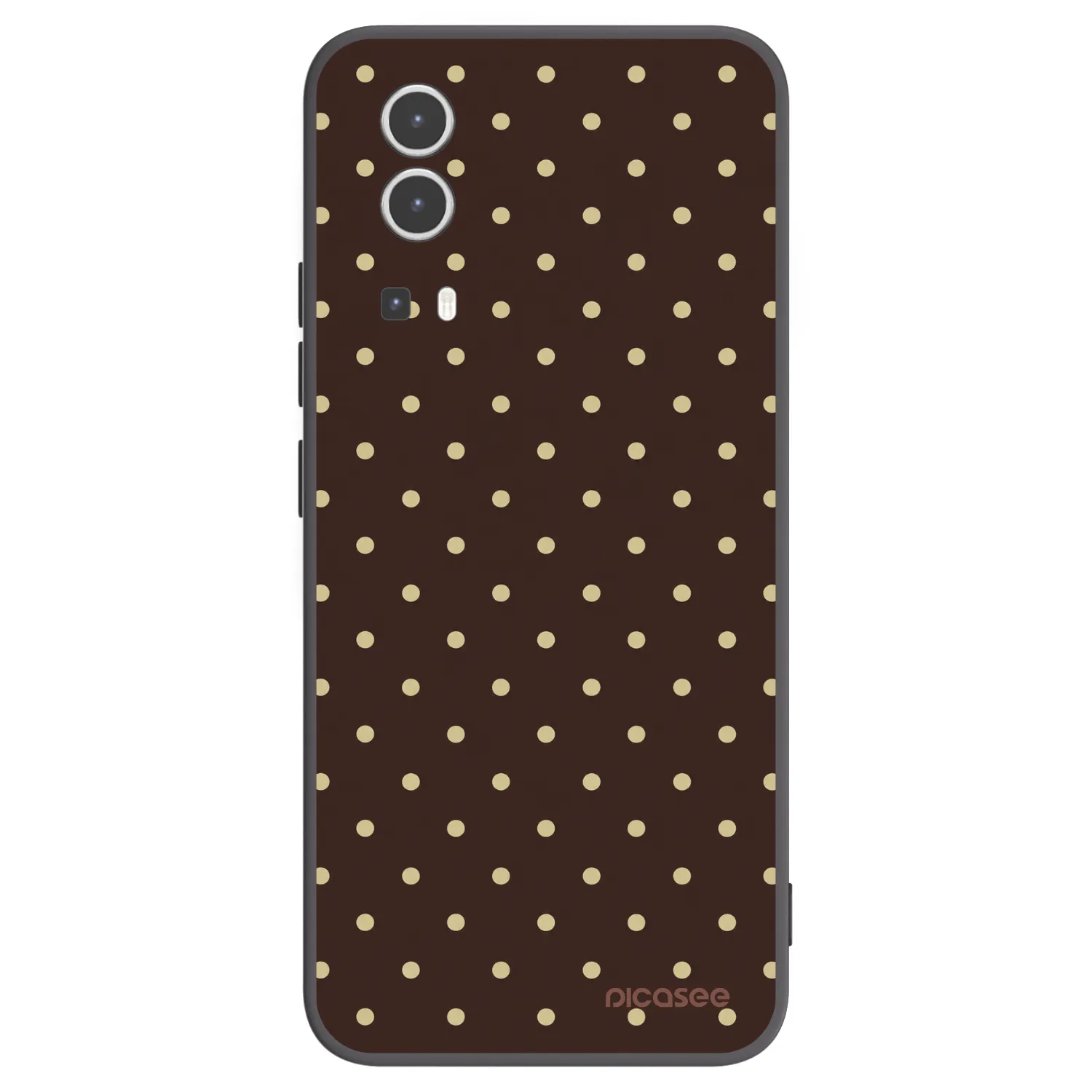 Picasee Vivo Y72 5G Hülle - Schwarzes Silikon - Vanilla Dots & Chocolate